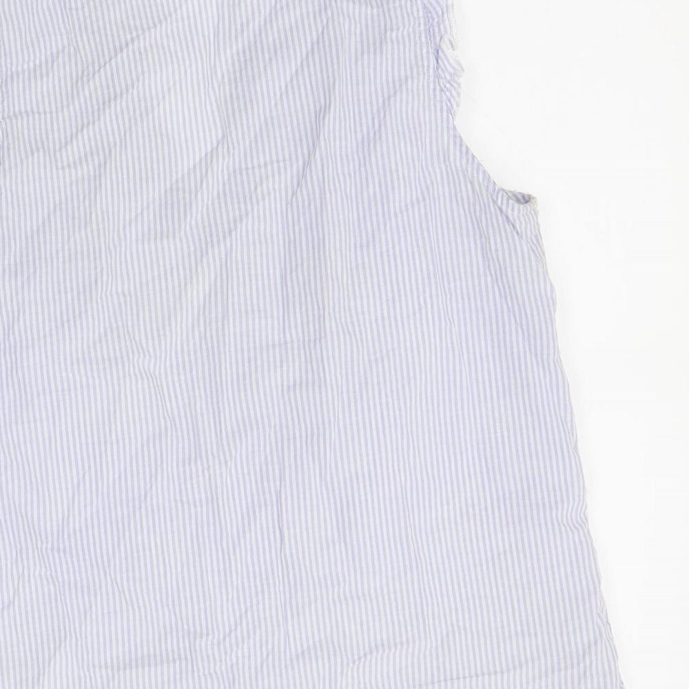 New Look Womens Blue Striped  Top Nightshirt Size 10