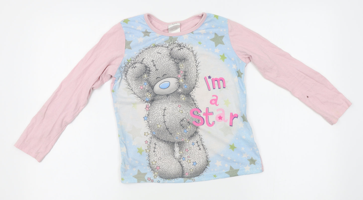 me to you Girls Pink   Top Pyjama Top Size 7-8 Years  - I'm a star