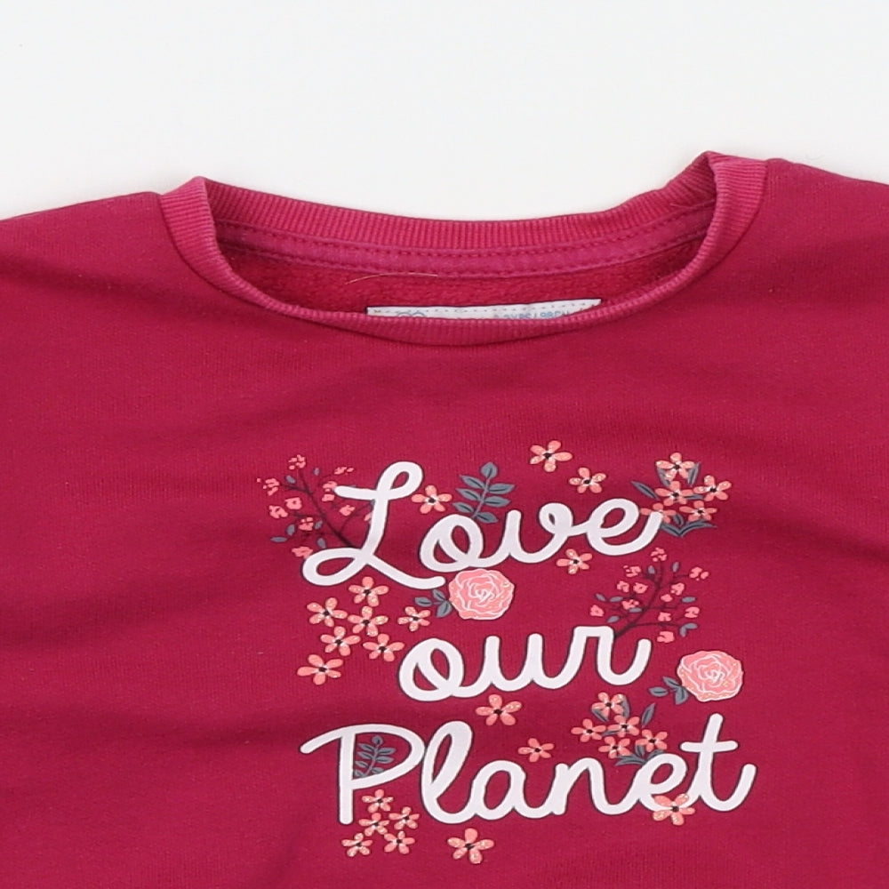 Primark Girls Pink   Pullover Jumper Size 2-3 Years