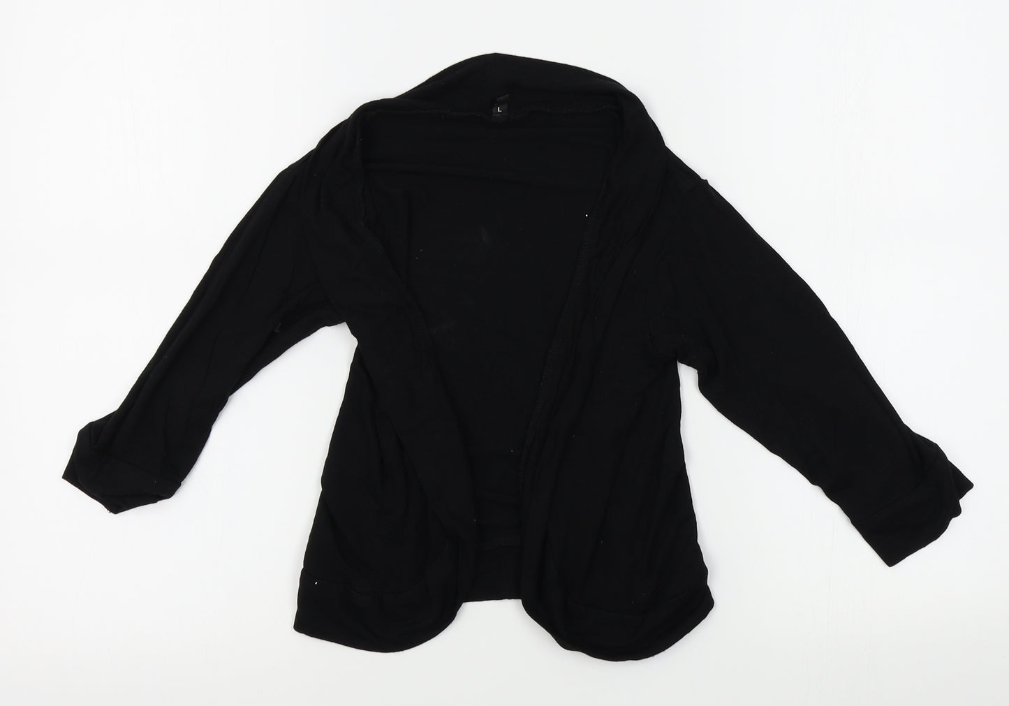 Preworn Womens Black   Cardigan Jumper Size L