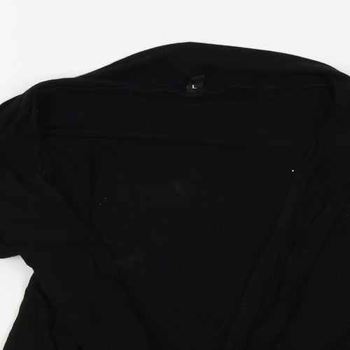 Preworn Womens Black   Cardigan Jumper Size L