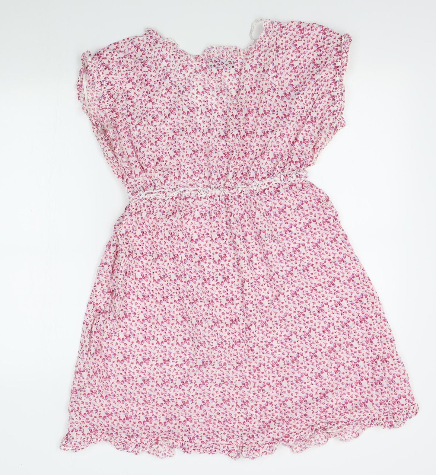 F&F Womens Pink Floral  A-Line  Size M