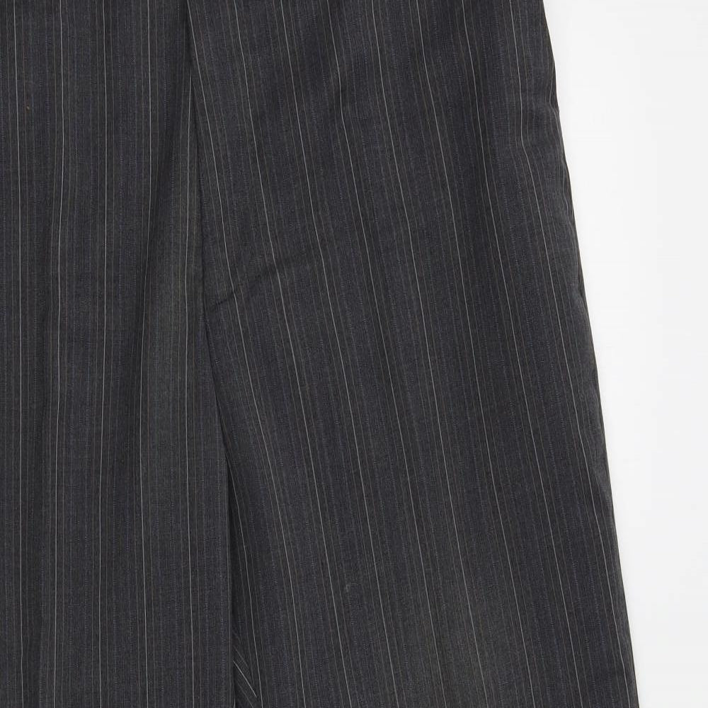 Limehaus Mens Grey Striped   Suit Trousers Size 36 L28 in - short leg