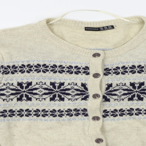 Atmosphere Womens Beige   Cardigan Jumper Size 16