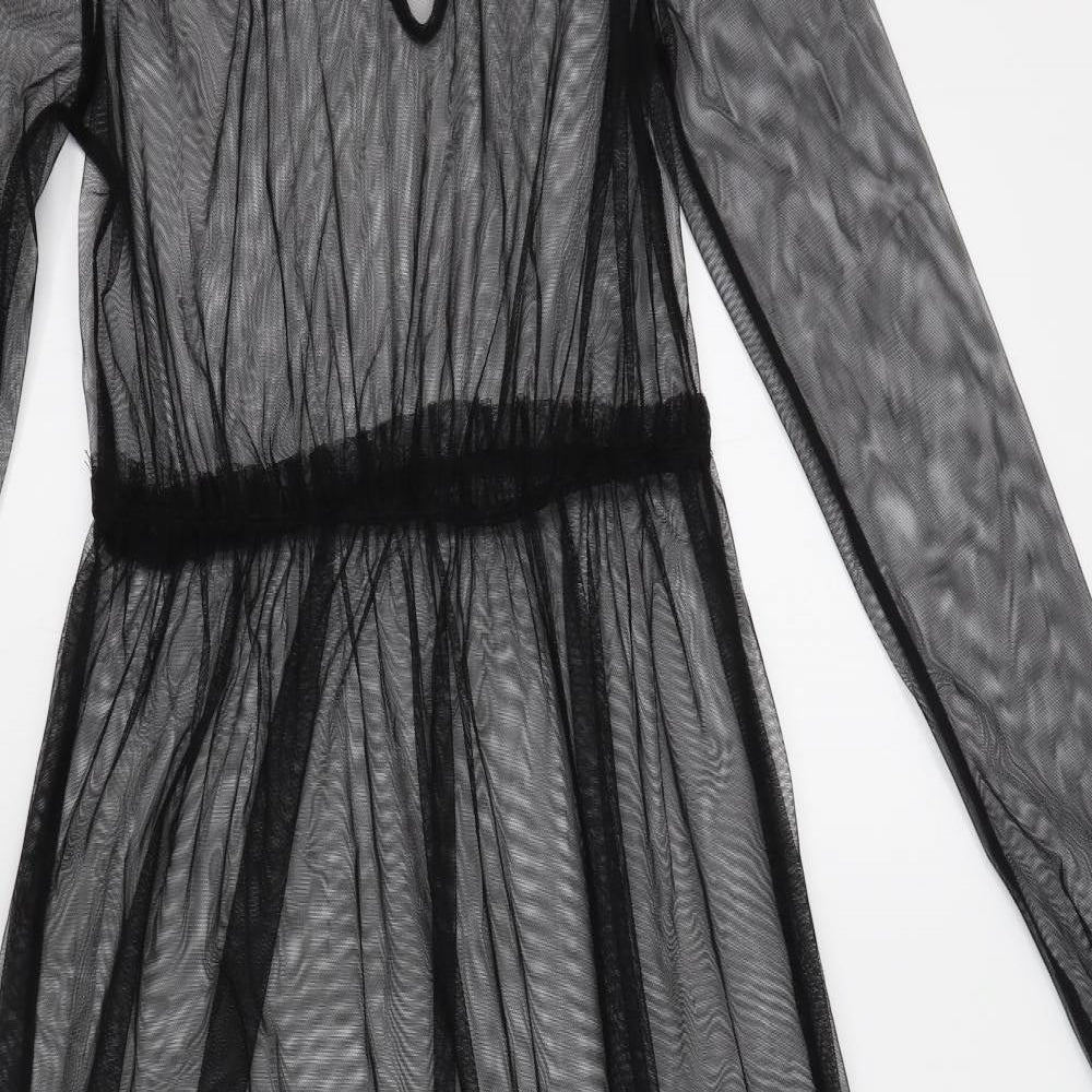 twinkle Womens Black   Maxi  Size M  - sheer