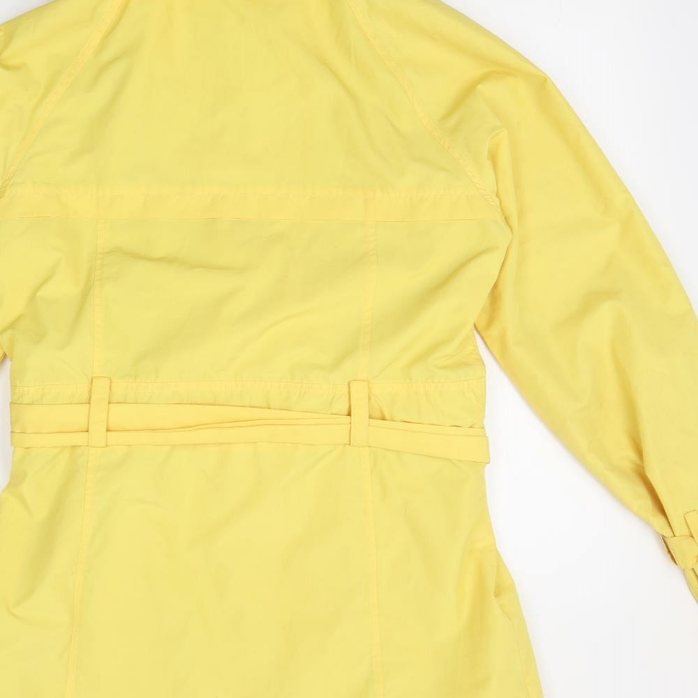 Joules Womens Yellow   Overcoat Coat Size 10