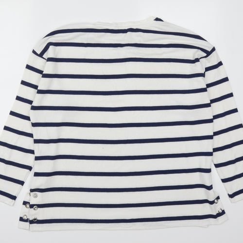 TU Womens Blue Striped  Pullover Jumper Size 14