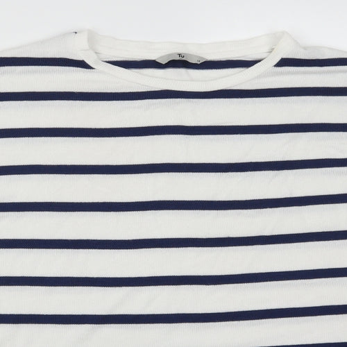 TU Womens Blue Striped  Pullover Jumper Size 14