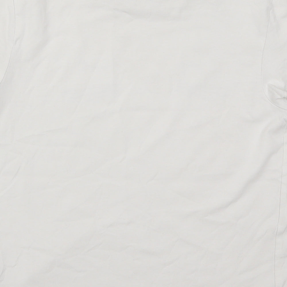 H&M Girls White   Basic T-Shirt Size 9-10 Years  - Cat