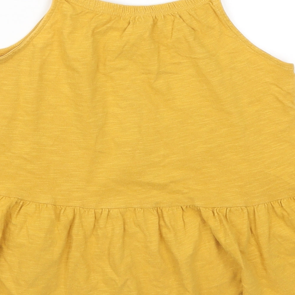 F&F Girls Yellow   Basic T-Shirt Size 11-12 Years
