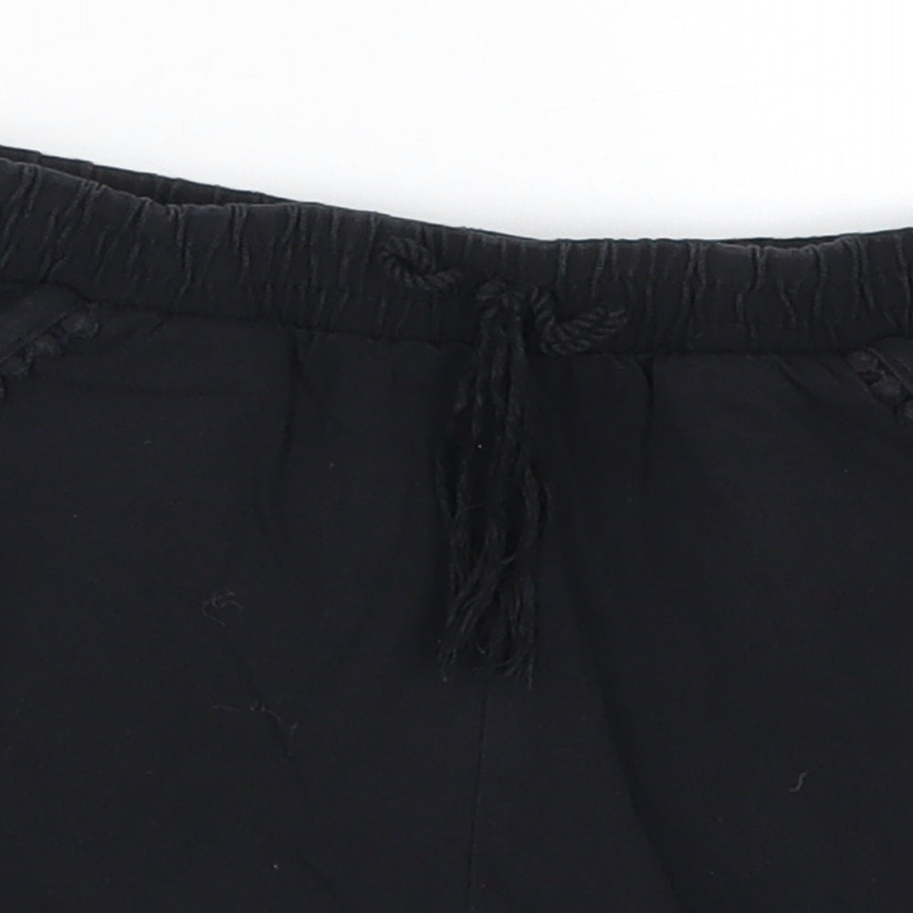 TU Girls Black   Sweat Shorts Size 7 Years