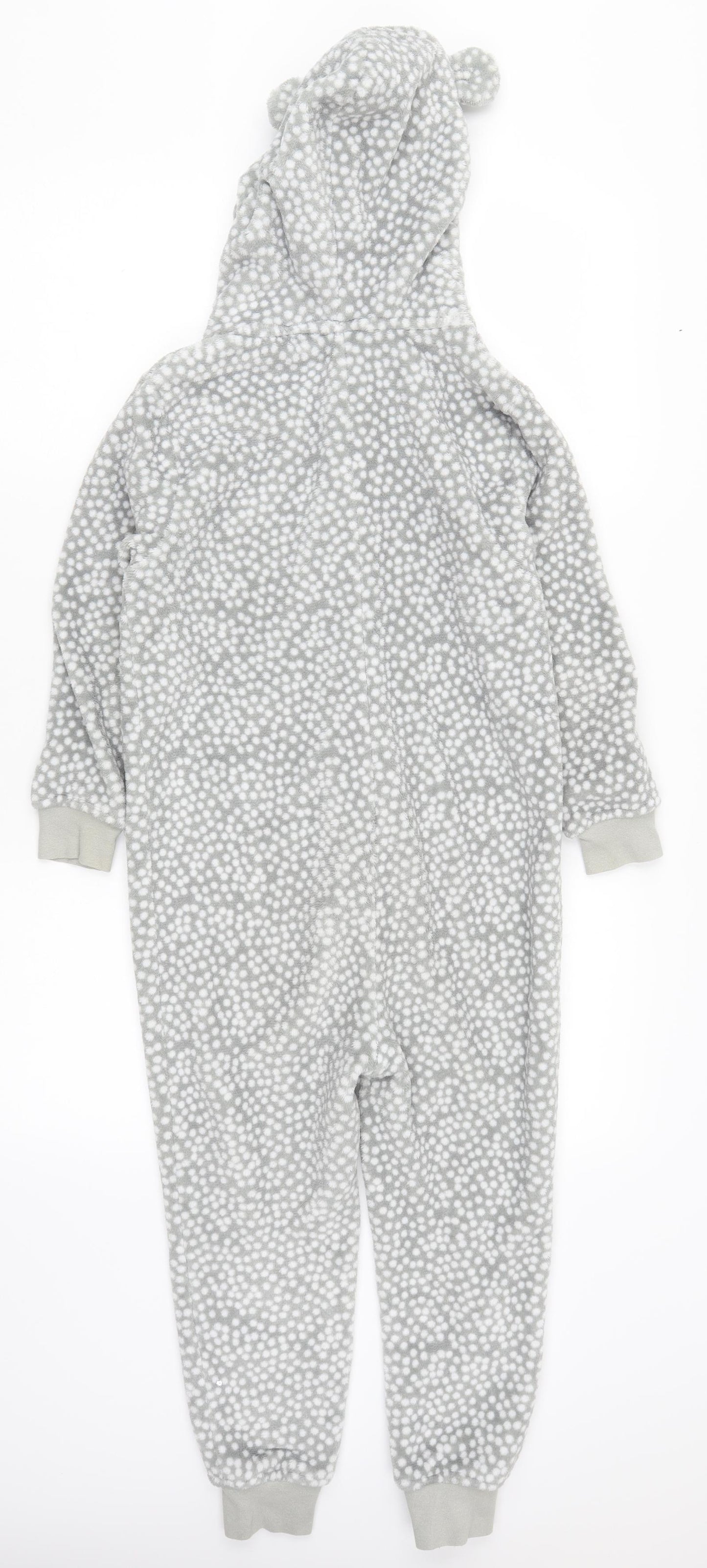 NEXT Girls Grey Polka Dot  Cami One Piece Size 7 Years