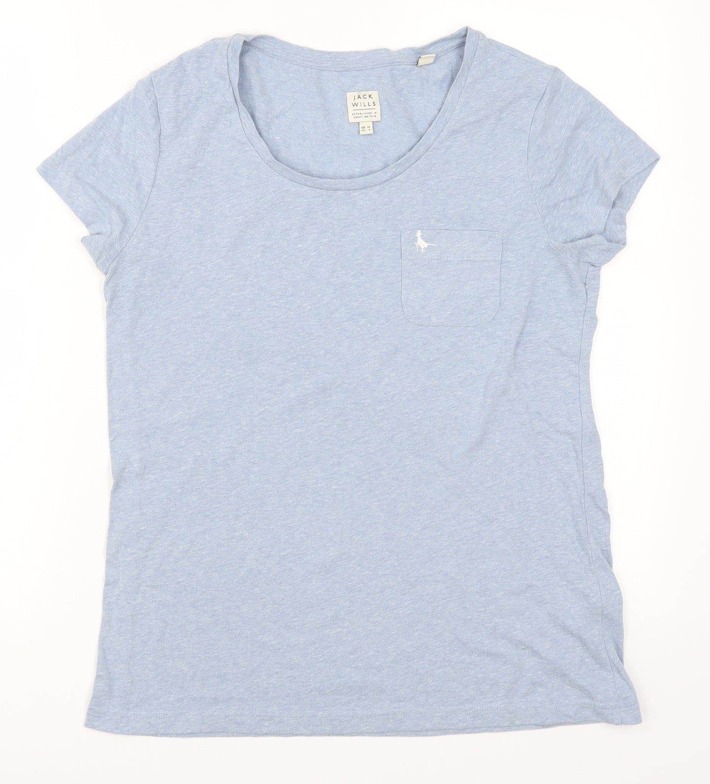 Jack Wills Womens Blue   Basic T-Shirt Size 10