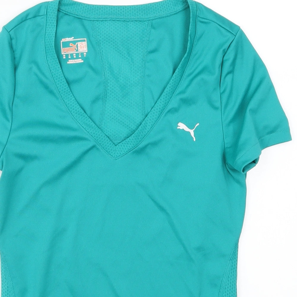 PUMA Womens Blue   Basic T-Shirt Size XS