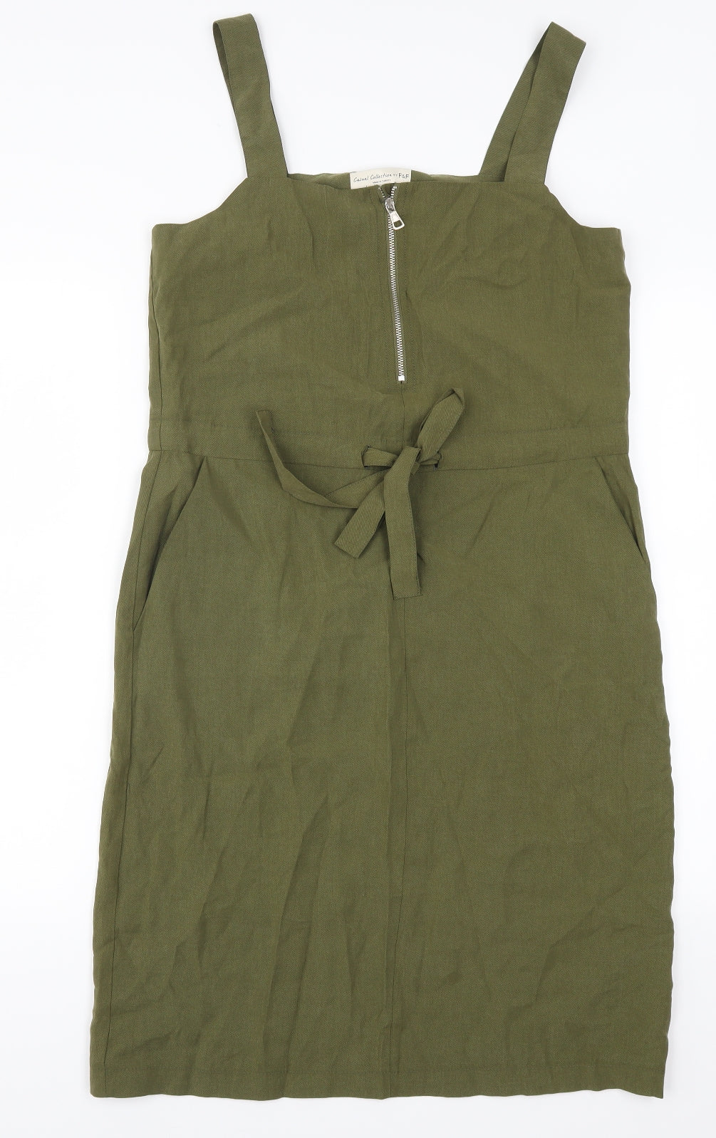 F&F Womens Green   Pencil Dress  Size 8