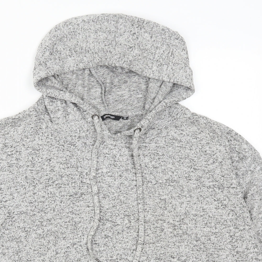 Goldigga Womens Grey   Pullover Hoodie Size 12
