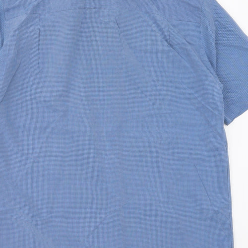 NEXT Mens Blue Check   Button-Up Size S