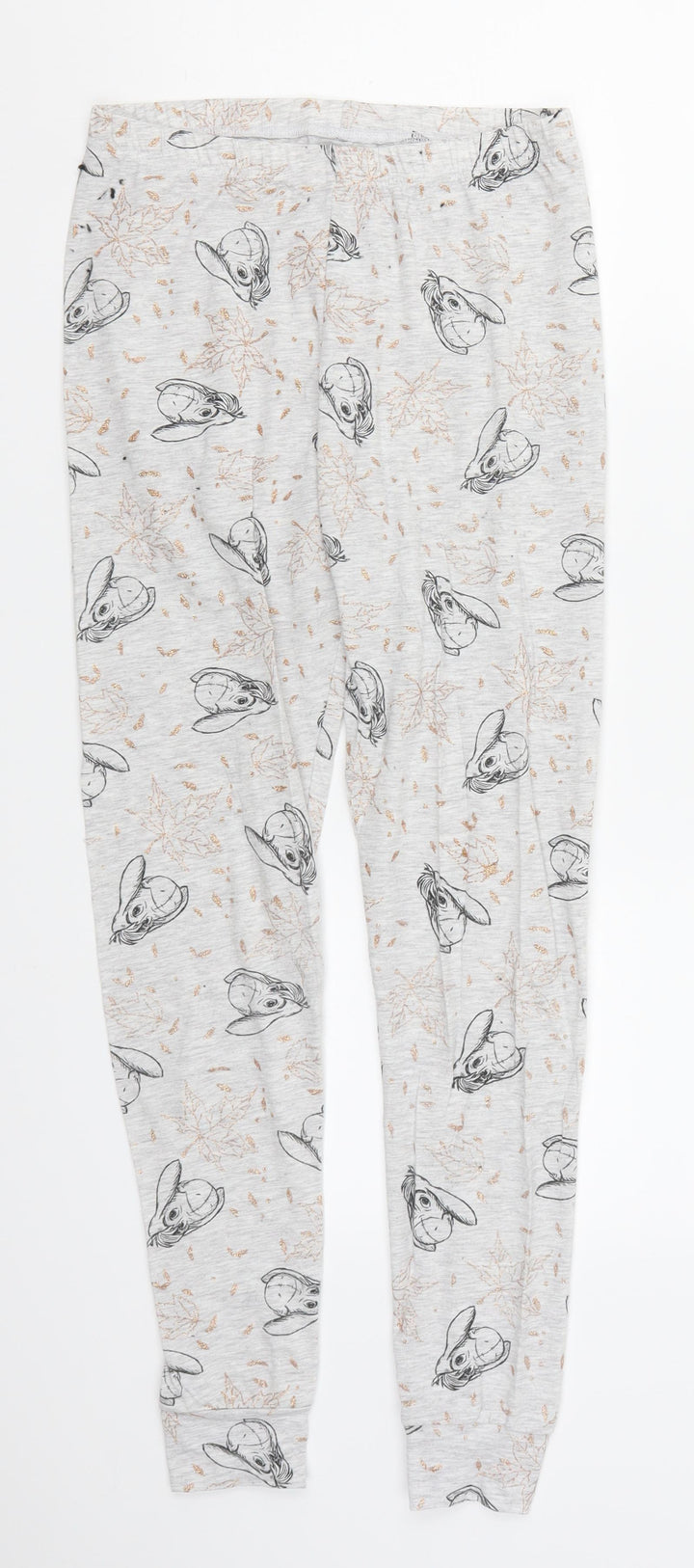 F&F Womens Grey Trousers Size 8 L27 in - Eeyore Loungewear