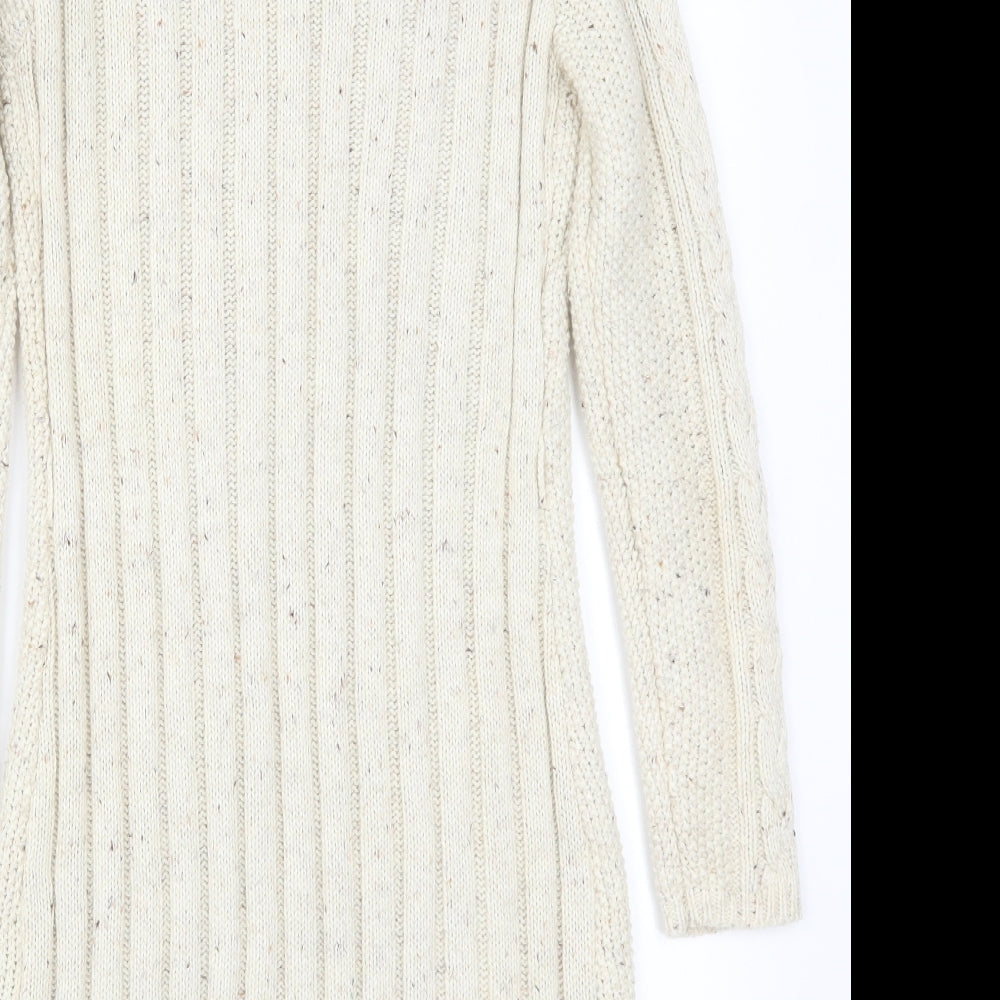 Atmosphere Womens Beige  Knit Jumper Dress  Size 8