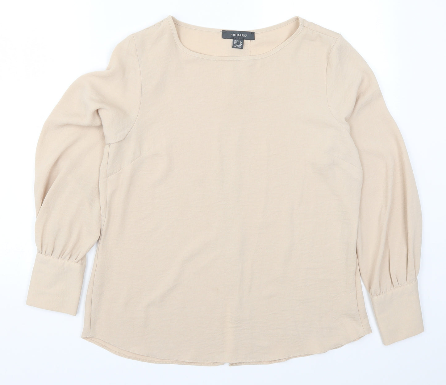 Primark Womens Beige   Basic Blouse Size 8