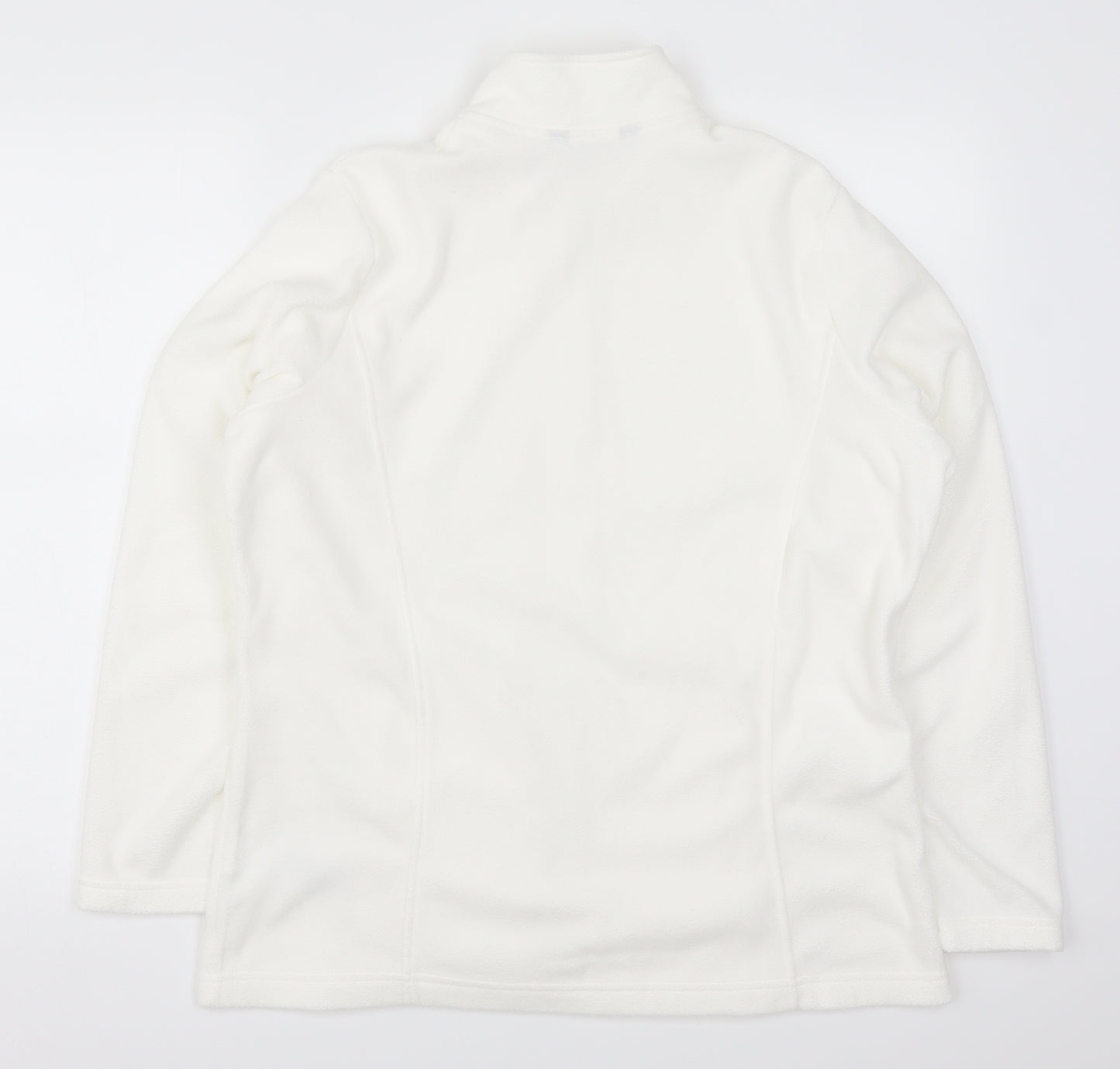 Marks and Spencer Womens White  Fleece Jacket  Size 16
