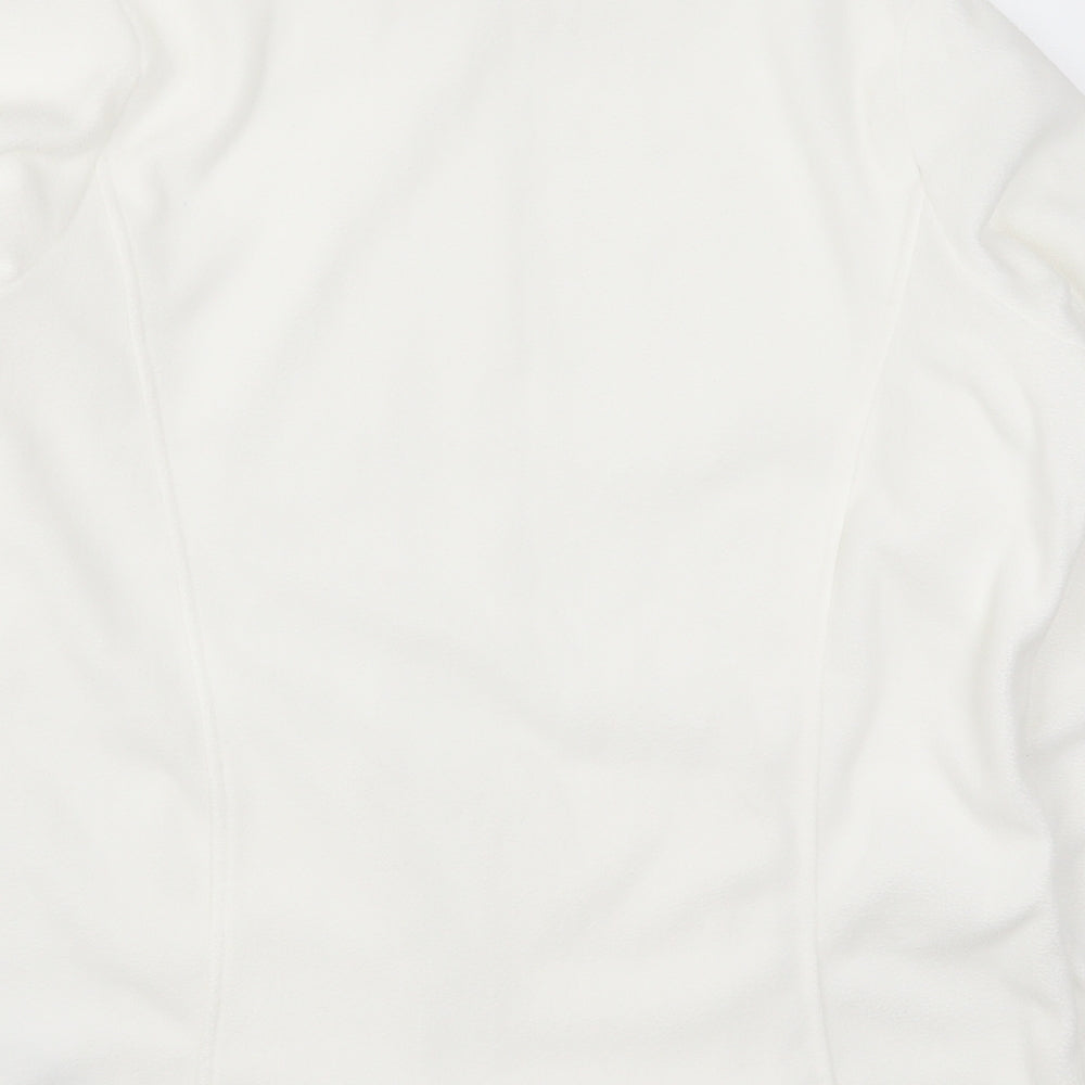 Marks and Spencer Womens White  Fleece Jacket  Size 16