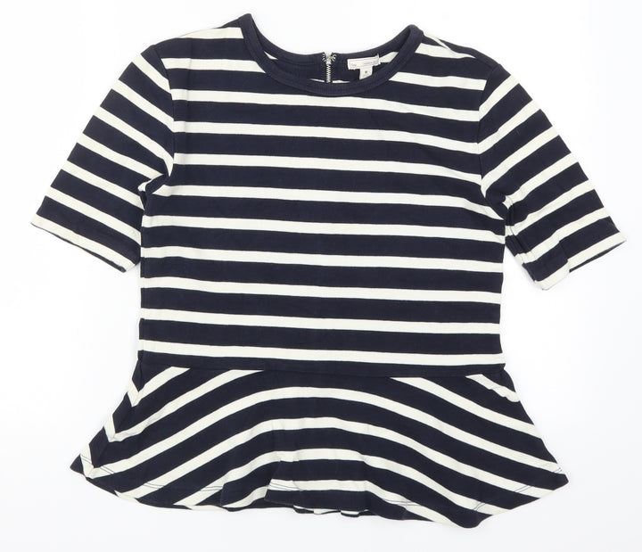 Gap Womens Blue Striped  Basic T-Shirt Size M