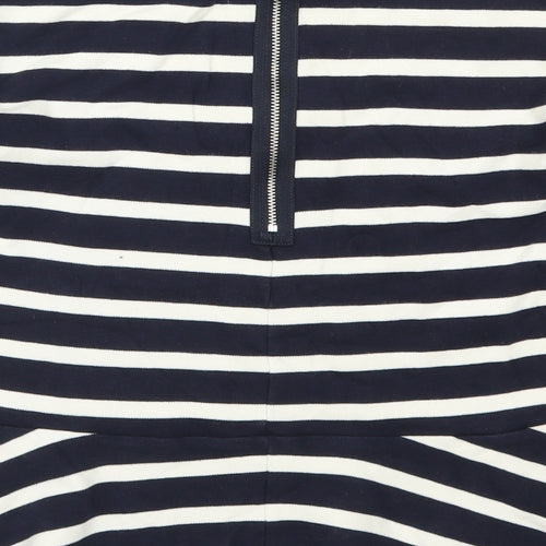 Gap Womens Blue Striped  Basic T-Shirt Size M