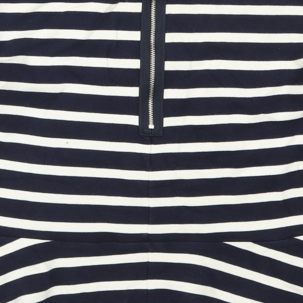 Gap Womens Blue Striped  Basic T-Shirt Size M