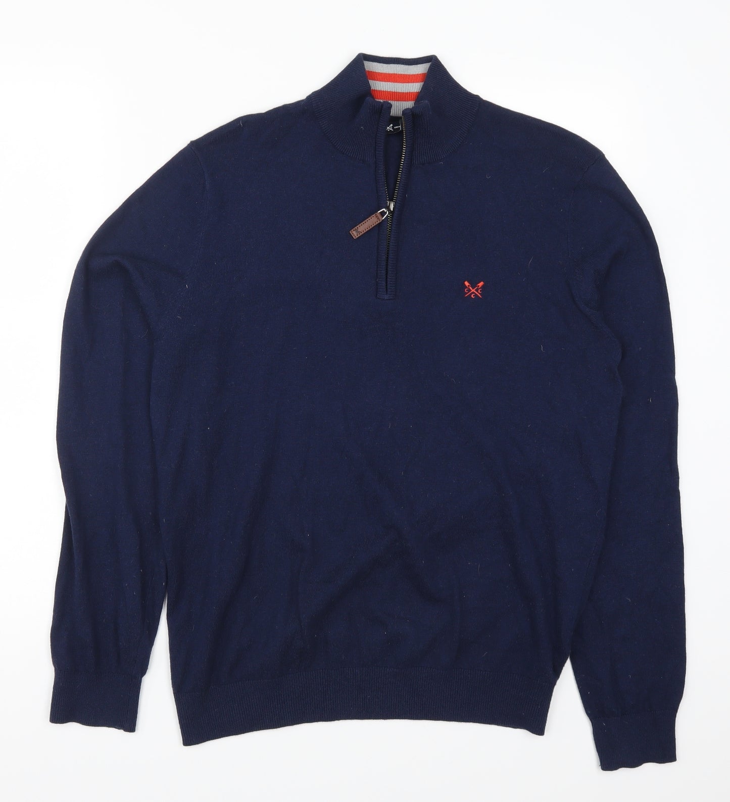 Crew Clothing Mens Blue  Knit Pullover Jumper Size M