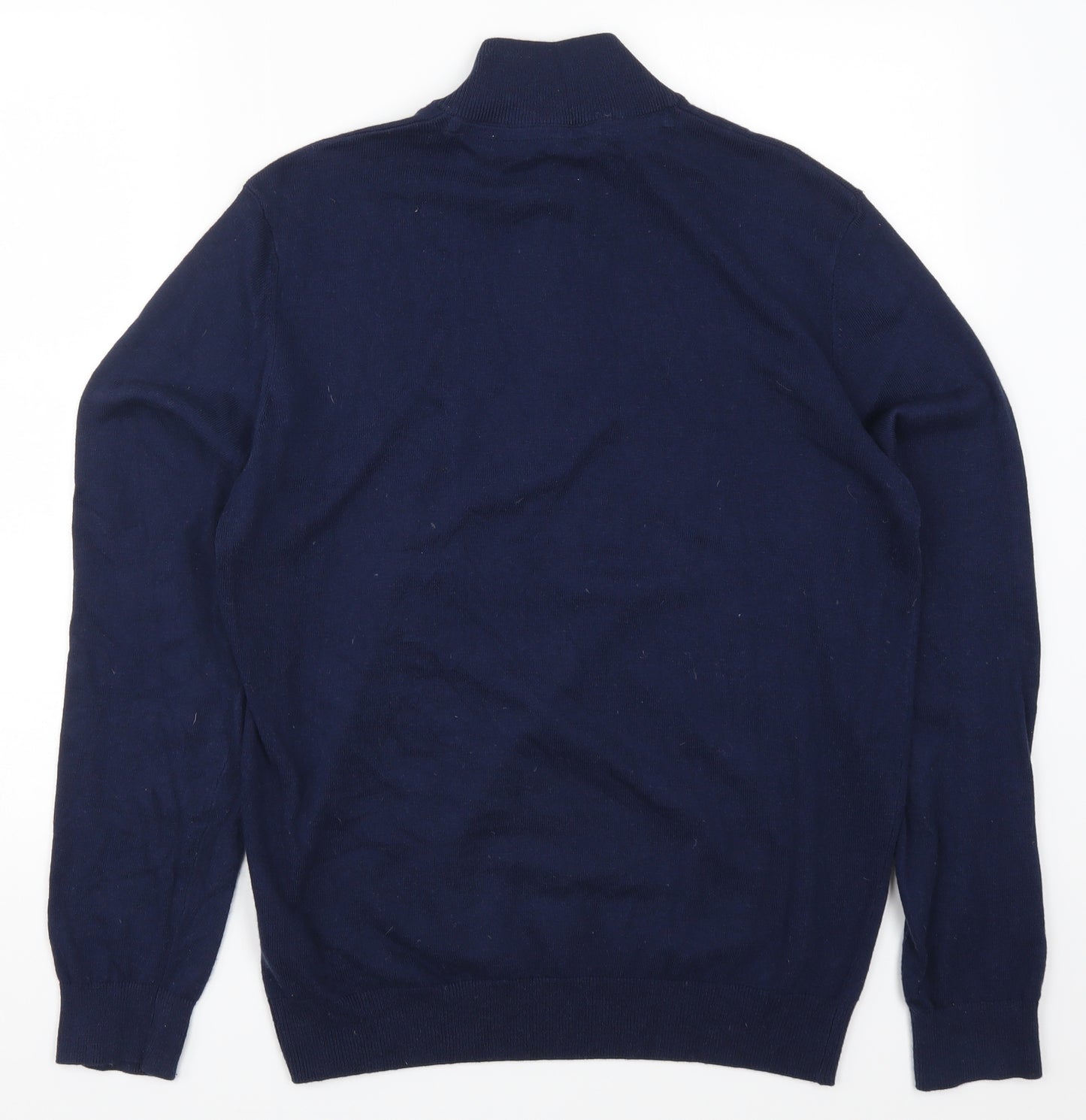 Crew Clothing Mens Blue  Knit Pullover Jumper Size M