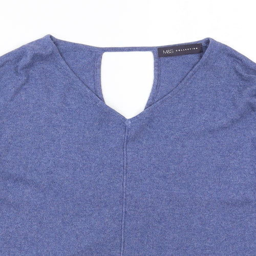 Marks and Spencer Womens Blue   Pullover Jumper Size 8