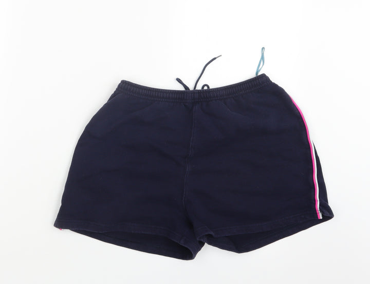 Definitions Womens Blue Boyfriend Shorts Size 10