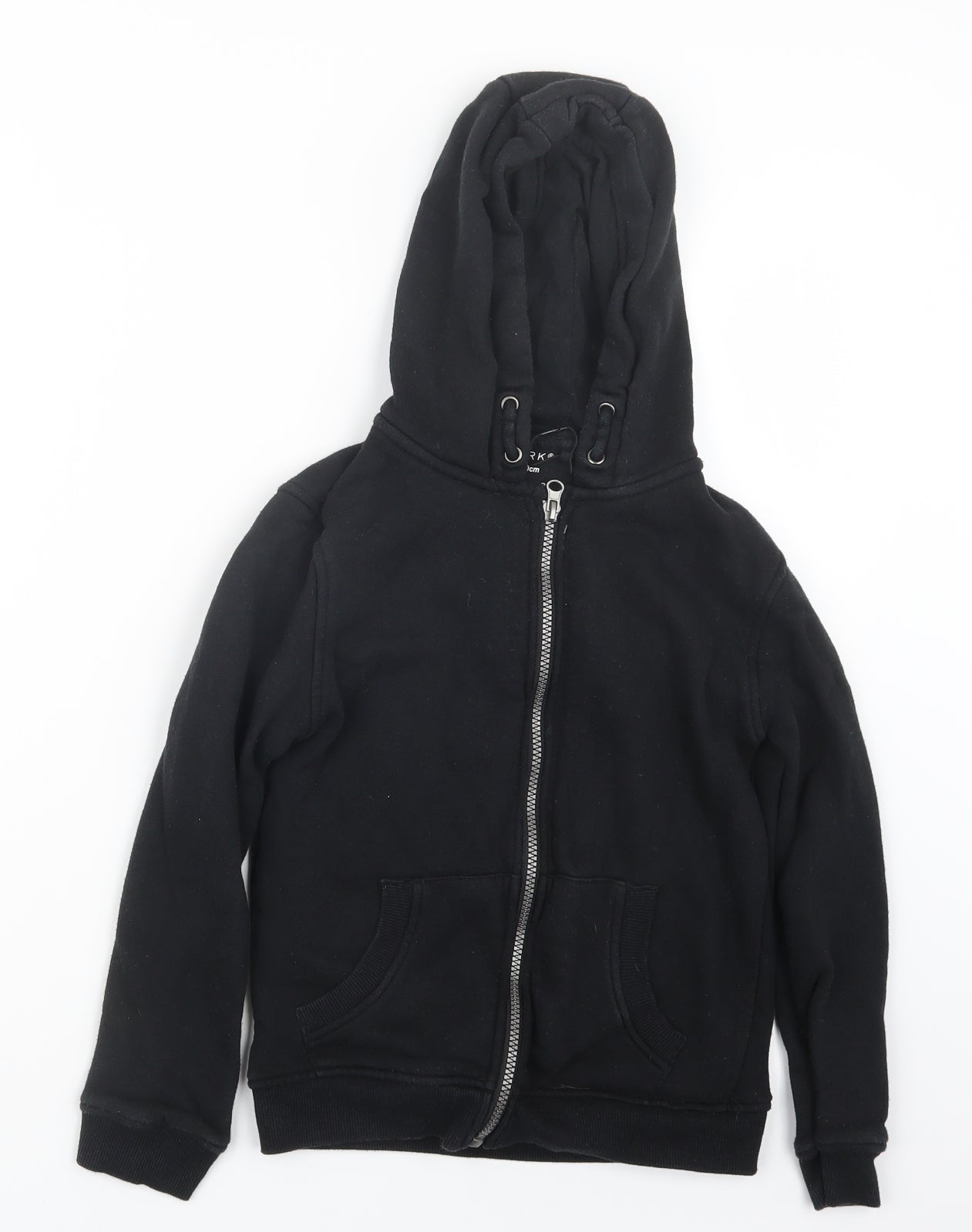 Primark Boys Black   Full Zip Hoodie Size 9-10 Years