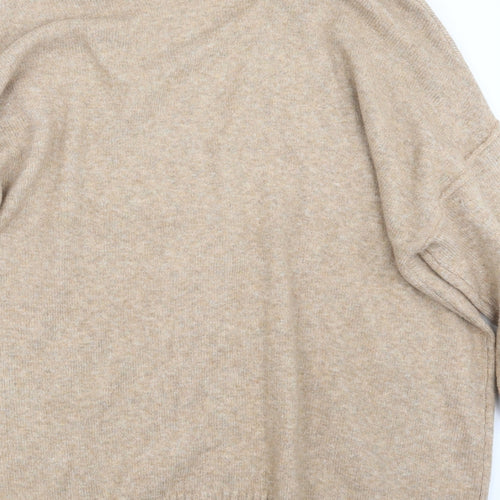 Pull&Bear Mens Beige  Knit Cardigan Jumper Size M