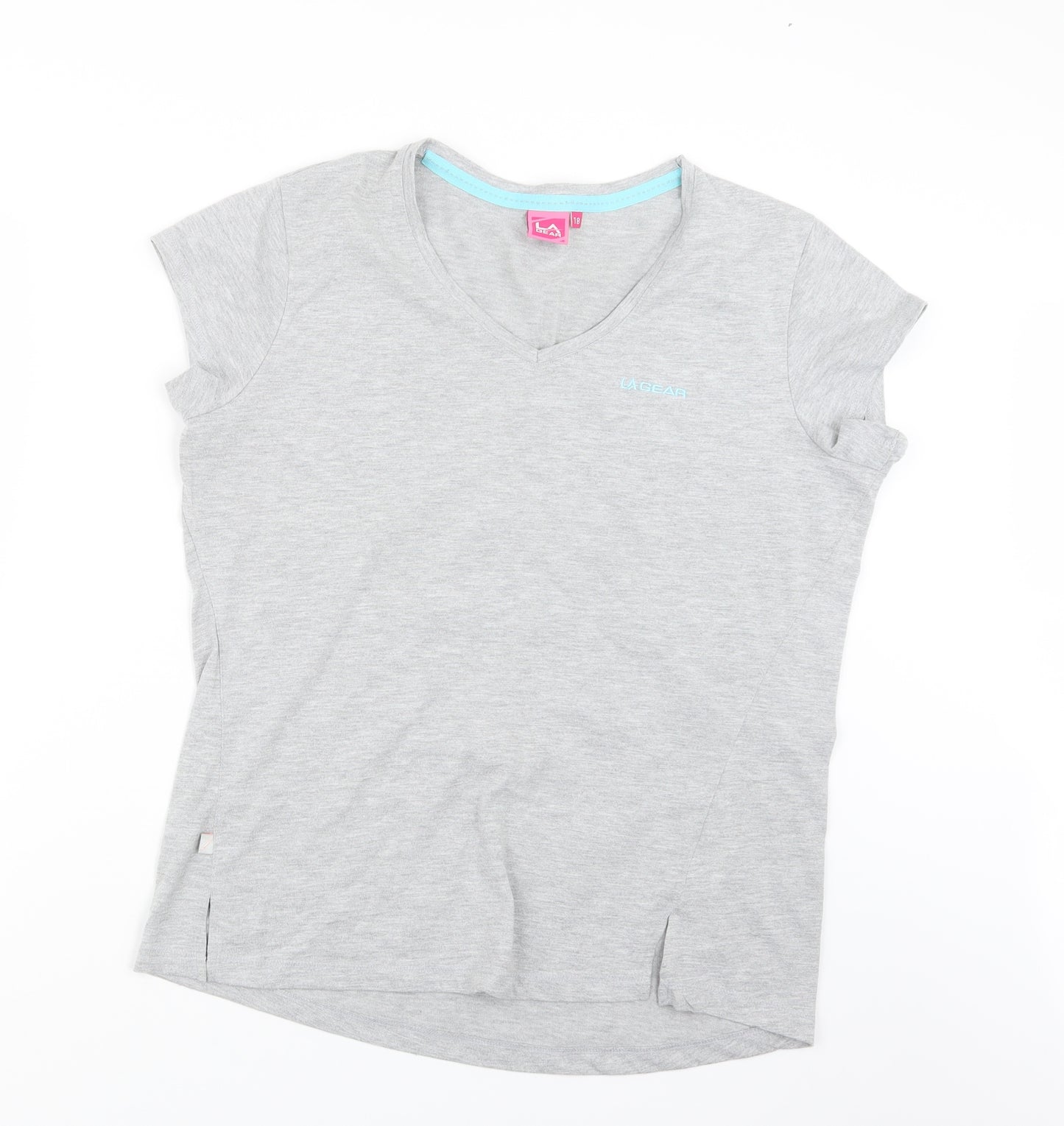 LA Gear Womens Grey   Basic T-Shirt Size 18