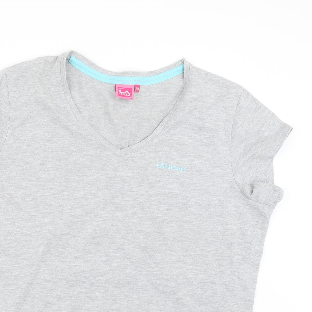 LA Gear Womens Grey   Basic T-Shirt Size 18