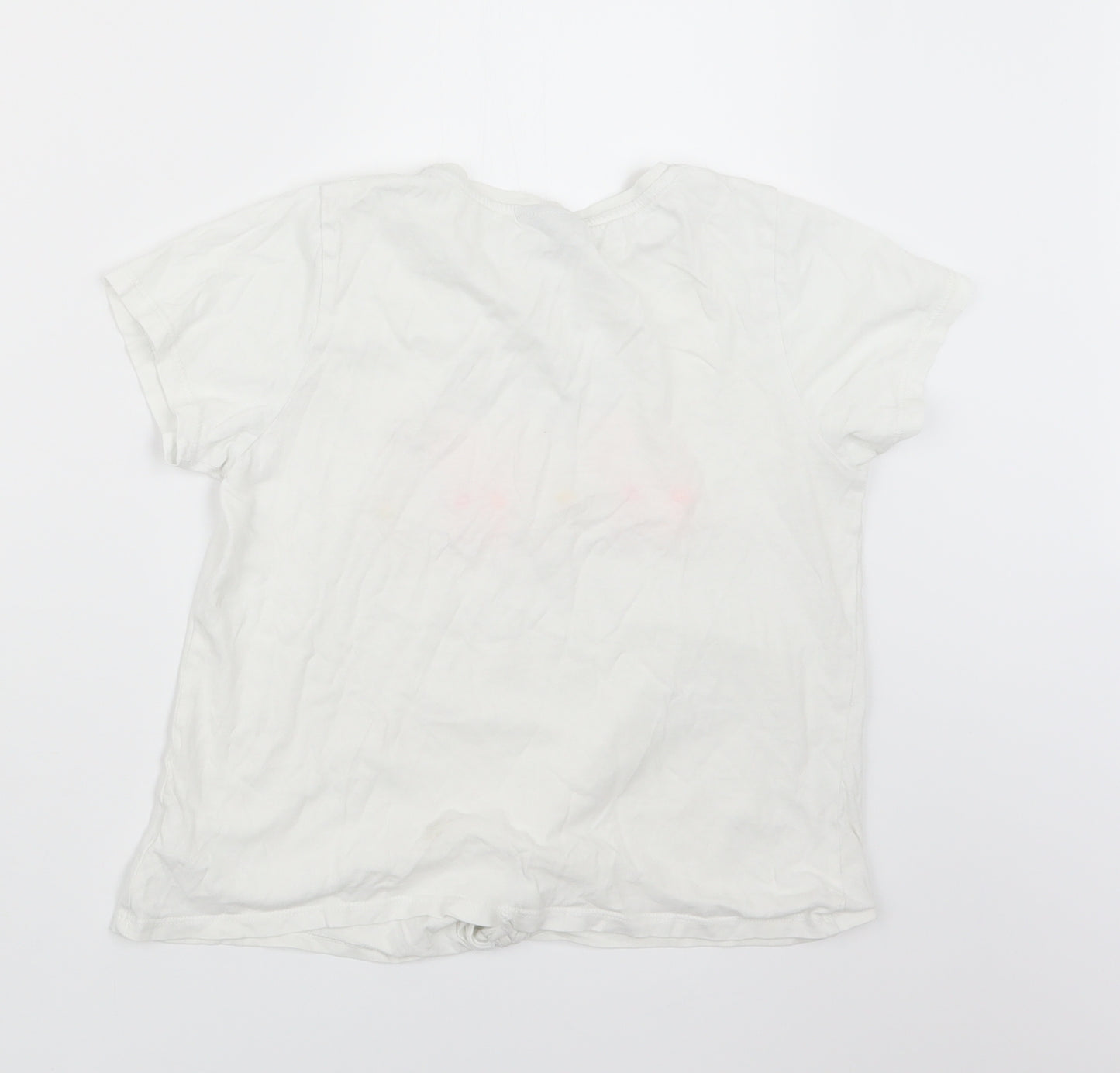 Matalan Girls White   Basic T-Shirt Size 10 Years