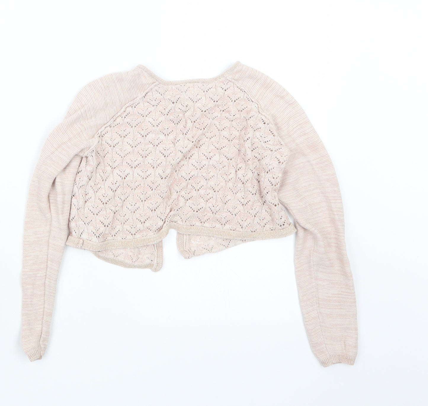 NEXT Girls Pink  Knit Cardigan Jumper Size 9 Years