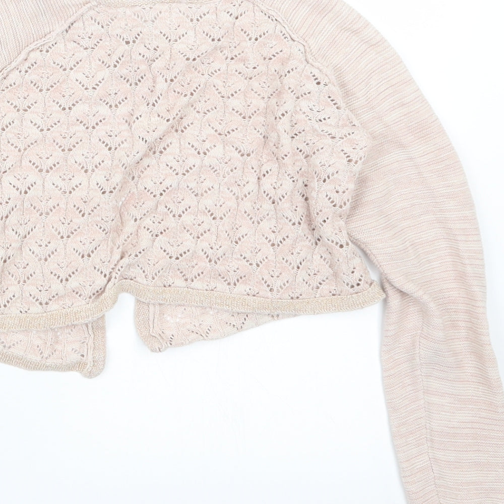 NEXT Girls Pink  Knit Cardigan Jumper Size 9 Years
