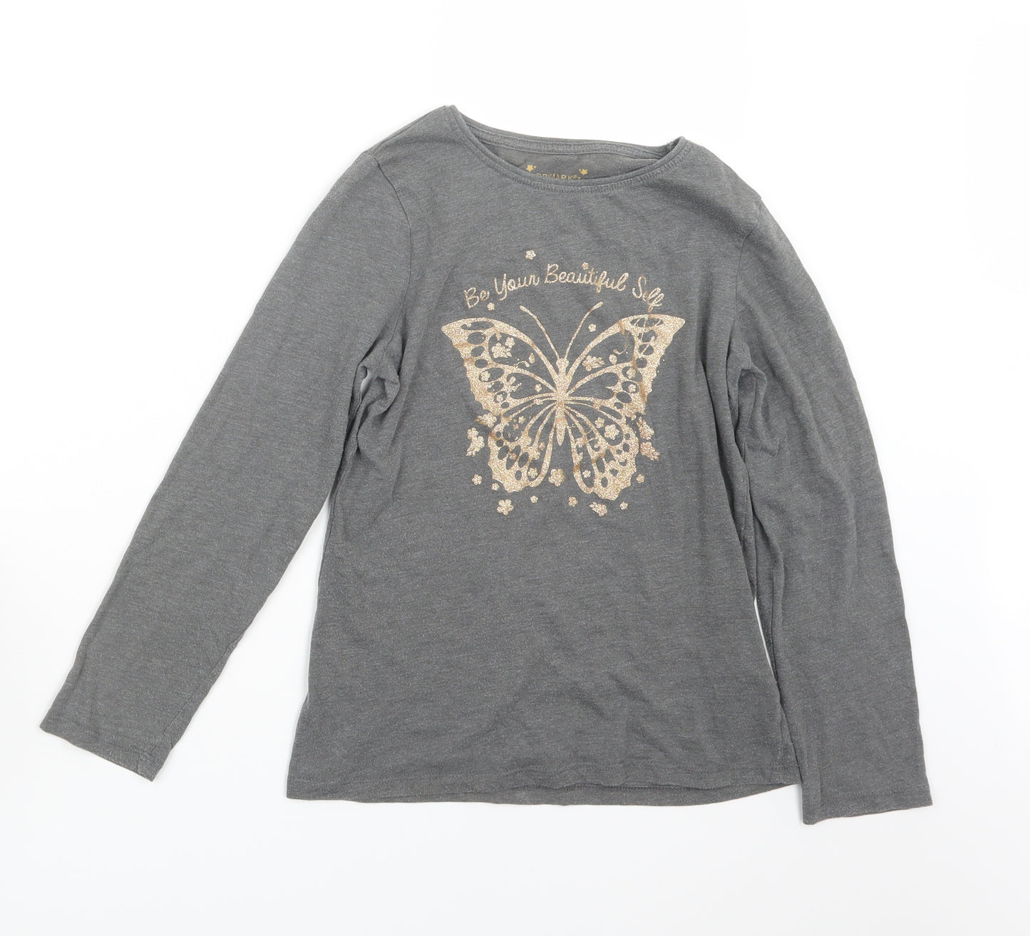 Primark Girls Grey   Basic T-Shirt Size 10-11 Years