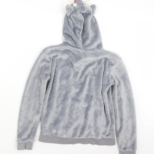 H&M Girls Grey   Pullover Hoodie Size 11-12 Years  - Christmas