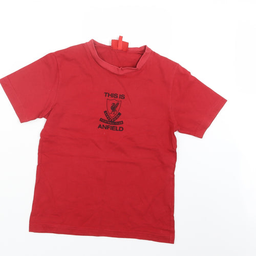 Liverpool FC Boys Red   Basic T-Shirt Size 7-8 Years  - Liverpool FC