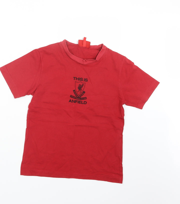 Liverpool FC Boys Red   Basic T-Shirt Size 7-8 Years  - Liverpool FC
