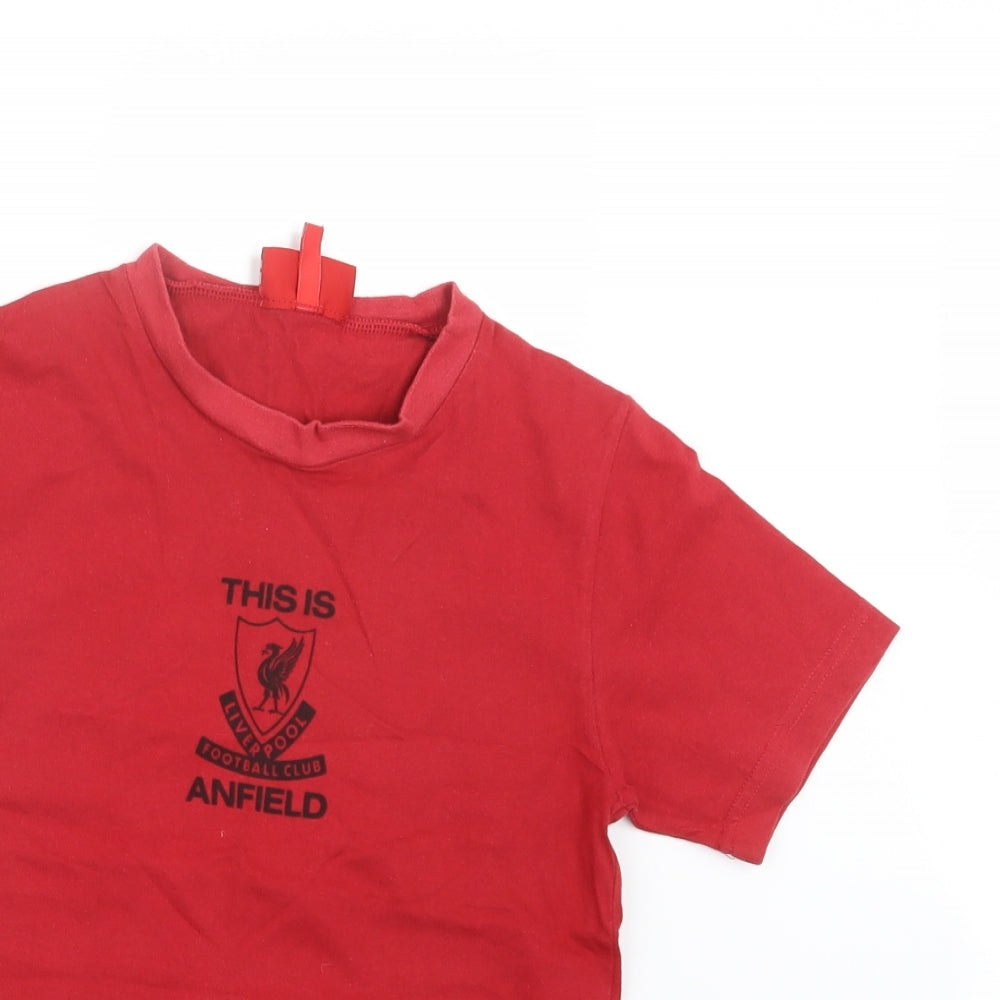 Liverpool FC Boys Red   Basic T-Shirt Size 7-8 Years  - Liverpool FC