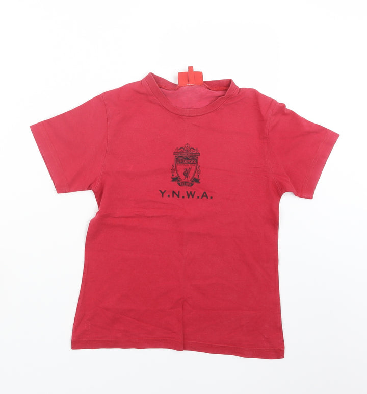 Liverpool FC Boys Red   Basic T-Shirt Size 7-8 Years  - Liverpool FC