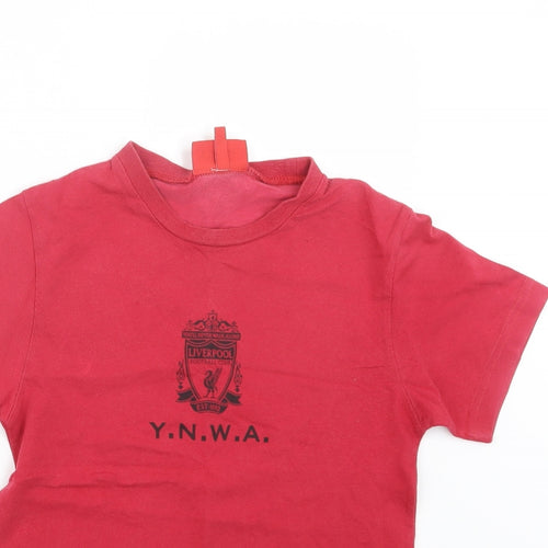 Liverpool FC Boys Red   Basic T-Shirt Size 7-8 Years  - Liverpool FC