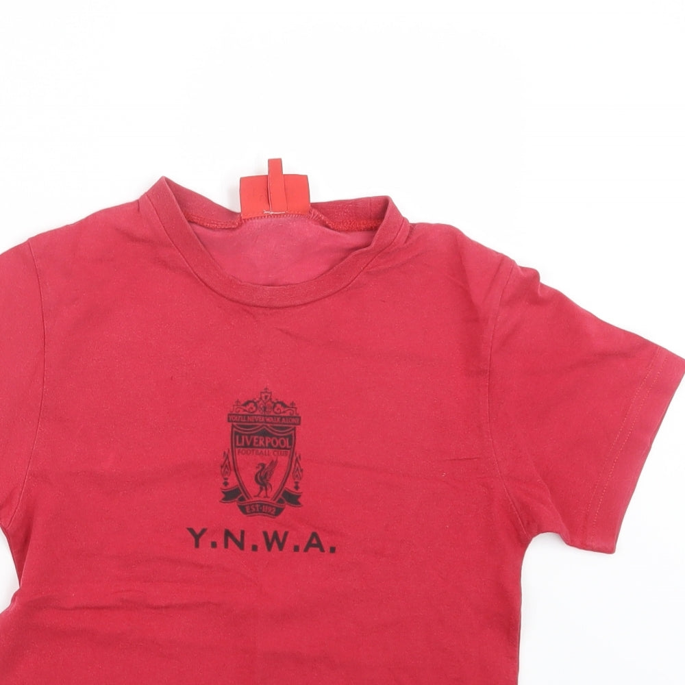 Liverpool FC Boys Red   Basic T-Shirt Size 7-8 Years  - Liverpool FC