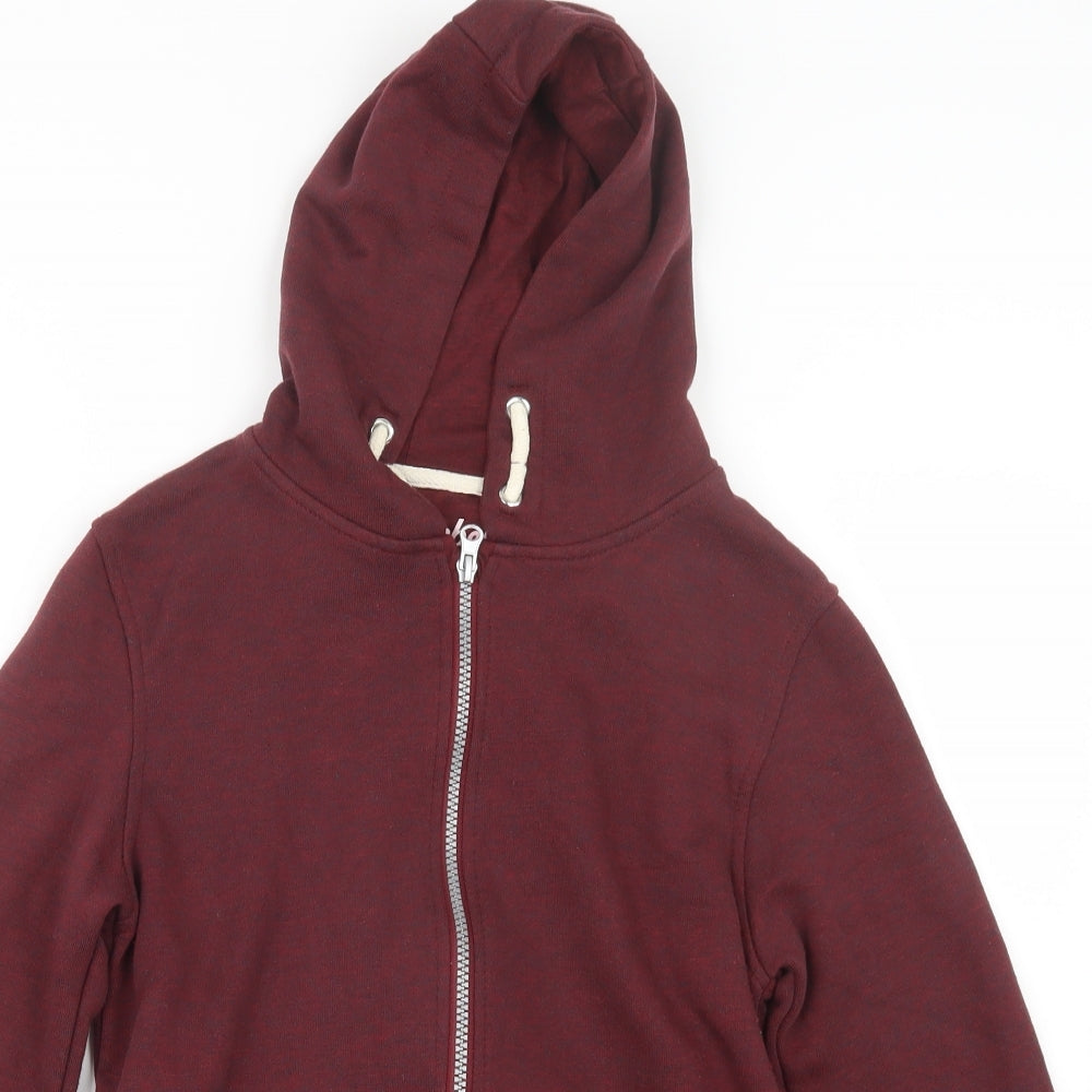 Rebel Boys Red   Full Zip Hoodie Size 11-12 Years