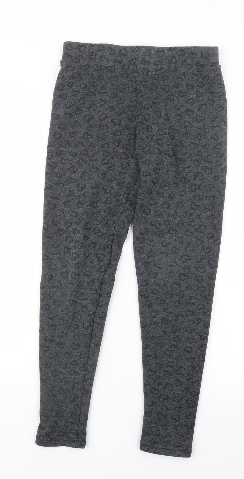 Primark Girls Grey Geometric  Jogger Trousers Size 12-13 Years